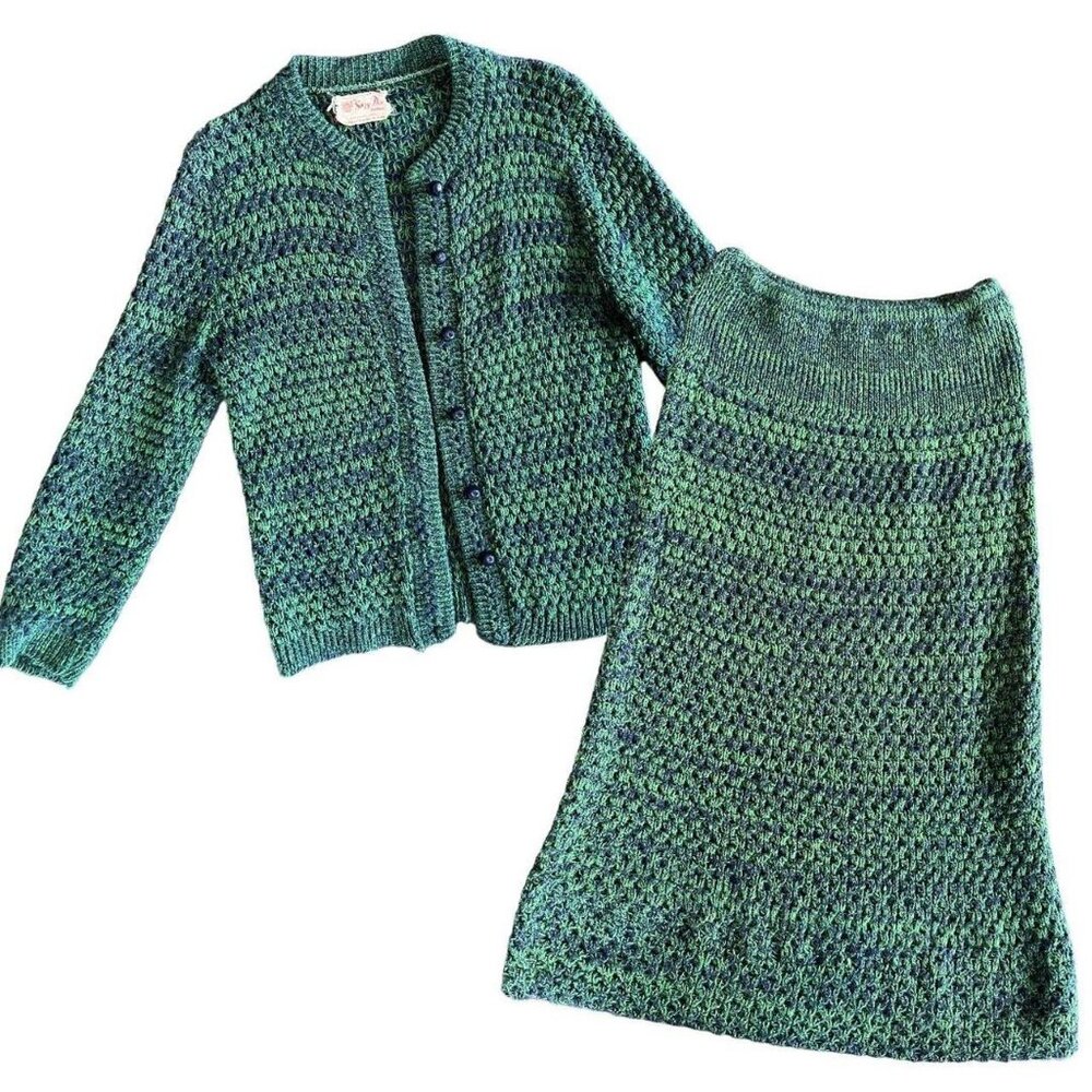 Vintage Two Piece Knit Set